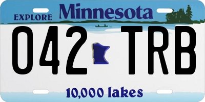 MN license plate 042TRB