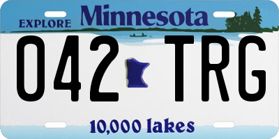 MN license plate 042TRG