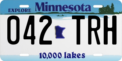 MN license plate 042TRH