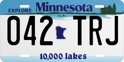 MN license plate 042TRJ