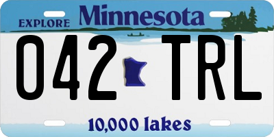 MN license plate 042TRL