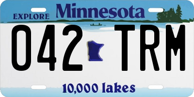 MN license plate 042TRM