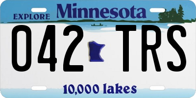 MN license plate 042TRS