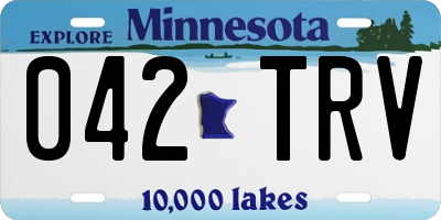 MN license plate 042TRV