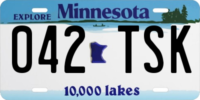 MN license plate 042TSK