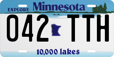 MN license plate 042TTH