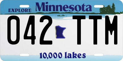 MN license plate 042TTM