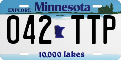 MN license plate 042TTP