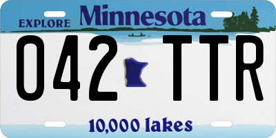 MN license plate 042TTR
