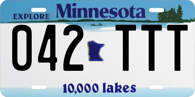 MN license plate 042TTT