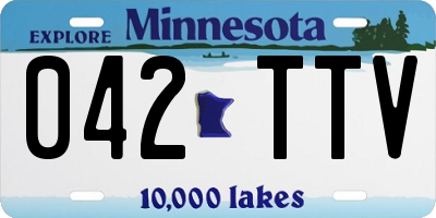 MN license plate 042TTV