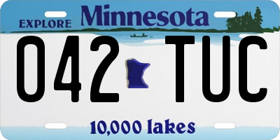 MN license plate 042TUC