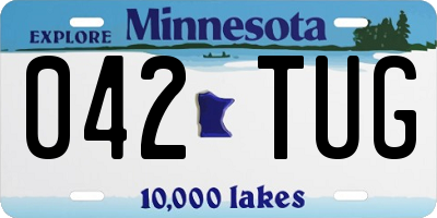 MN license plate 042TUG