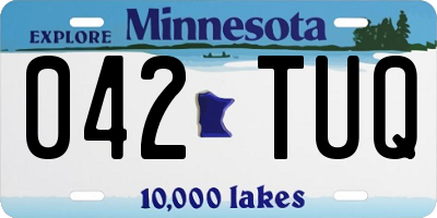 MN license plate 042TUQ