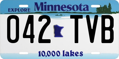 MN license plate 042TVB
