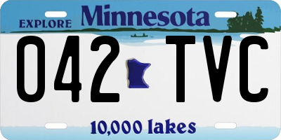 MN license plate 042TVC