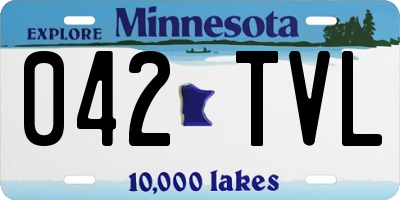 MN license plate 042TVL