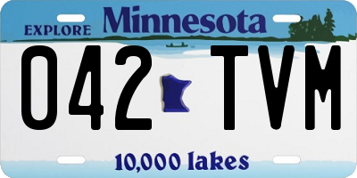 MN license plate 042TVM