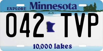 MN license plate 042TVP