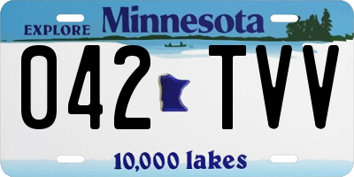 MN license plate 042TVV