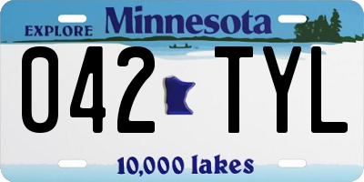 MN license plate 042TYL