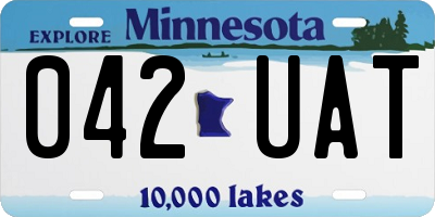 MN license plate 042UAT