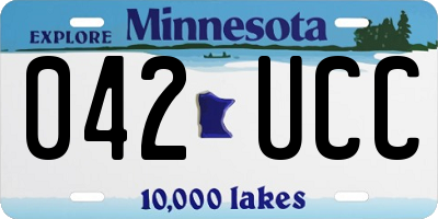 MN license plate 042UCC