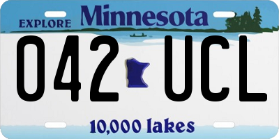 MN license plate 042UCL