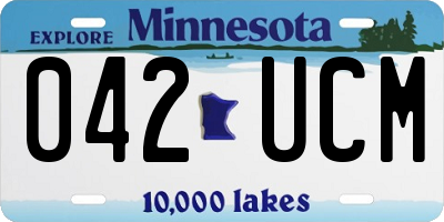 MN license plate 042UCM