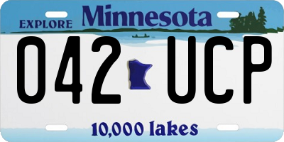 MN license plate 042UCP