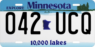 MN license plate 042UCQ