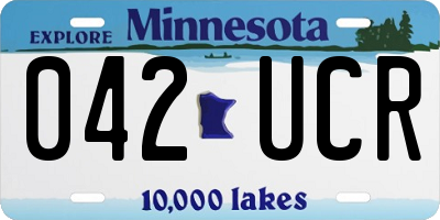 MN license plate 042UCR