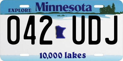 MN license plate 042UDJ