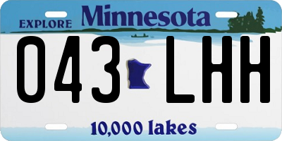 MN license plate 043LHH