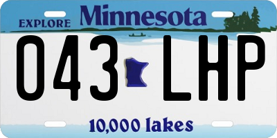 MN license plate 043LHP