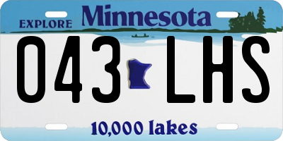 MN license plate 043LHS