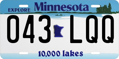 MN license plate 043LQQ