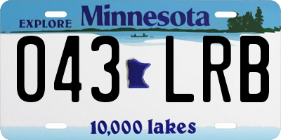 MN license plate 043LRB