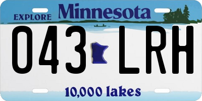 MN license plate 043LRH