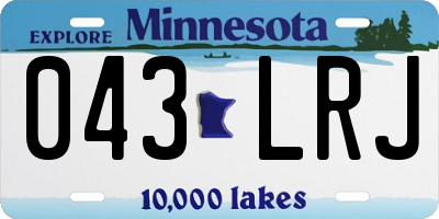 MN license plate 043LRJ