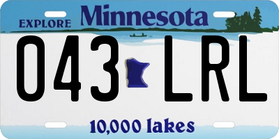 MN license plate 043LRL