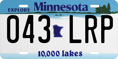 MN license plate 043LRP