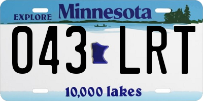 MN license plate 043LRT