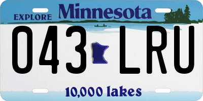 MN license plate 043LRU