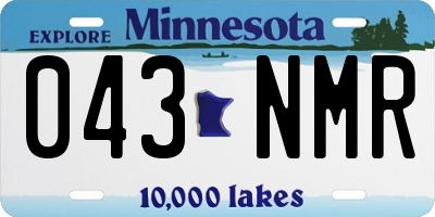 MN license plate 043NMR