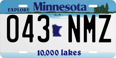 MN license plate 043NMZ