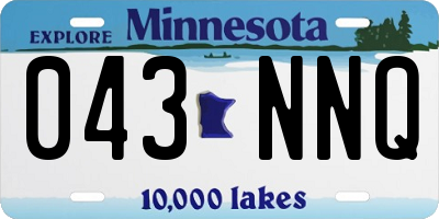 MN license plate 043NNQ