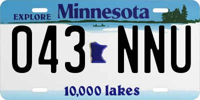MN license plate 043NNU