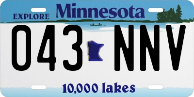 MN license plate 043NNV