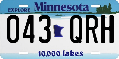MN license plate 043QRH